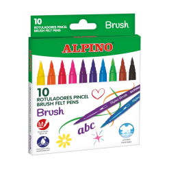 Carioca lavabila, varf liner 3,8 mm/tip, 12 culori/cutie, ALPINO Special Color