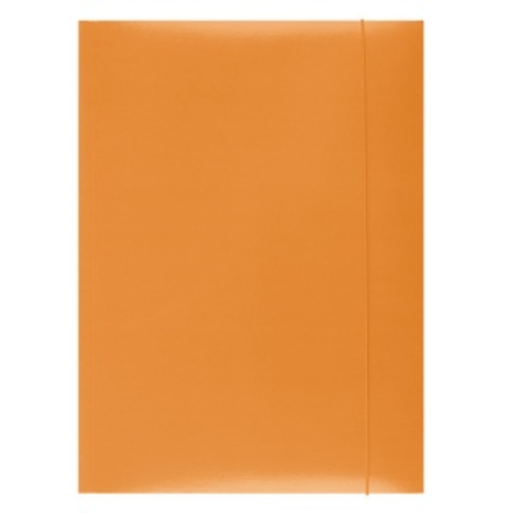 Mapa din carton plastifiat cu elastic, 300gsm, Office Products - orange