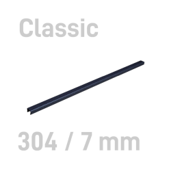 Sina metalica structura panzata, A4, 36-60 pag.( 7 mm) 10 buc/set, Metal -BIND OPUS - negru