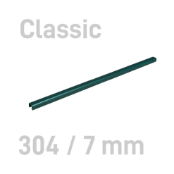 Sina metalica structura panzata, A4, 36-60 pag.( 7 mm) 10 buc/set, Metal -BIND OPUS - verde