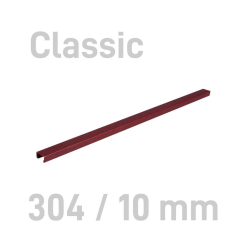 Sina metalica structura panzata, A4, 61-90 pag.(10 mm) 10 buc/set, Metal -BIND OPUS - bordeaux