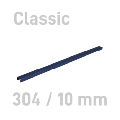 Sina metalica structura panzata, A4, 61-90 pag.(10 mm) 10 buc/set, Metal -BIND OPUS - albastru