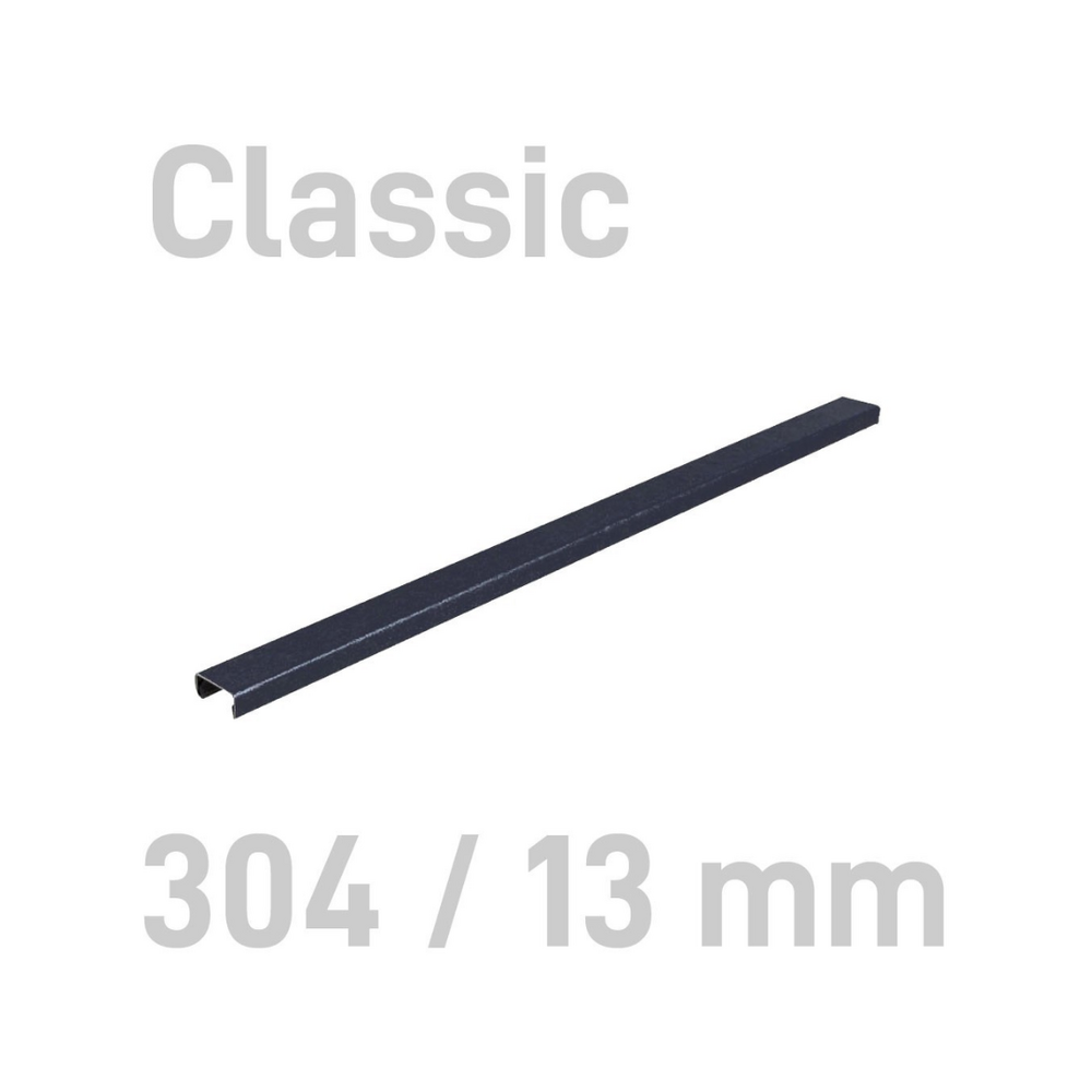 Sina metalica structura panzata, A4, 91-120 pag.(13 mm) 10 buc/set, Metal -BIND OPUS - negru