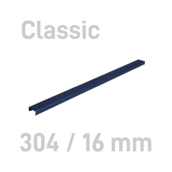 Sina metalica structura panzata, A4, 121-150 pag.(16 mm) 10 buc/set, Metal -BIND OPUS - albastru