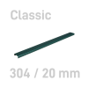 Sina metalica structura panzata, A4, 151-180 pag.(20 mm) 10 buc/set, Metal -BIND OPUS - verde