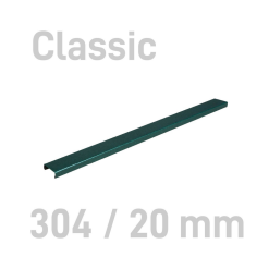 Sina metalica structura panzata, A4, 151-180 pag.(20 mm) 10 buc/set, Metal -BIND OPUS - verde