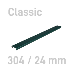 Sina metalica structura panzata, A4, 181-220 pag.(24 mm) 10 buc/set, Metal -BIND OPUS - verde