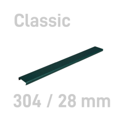 Sina metalica structura panzata, A4, 221-260 pag.(28 mm) 10 buc/set, Metal -BIND OPUS - verde