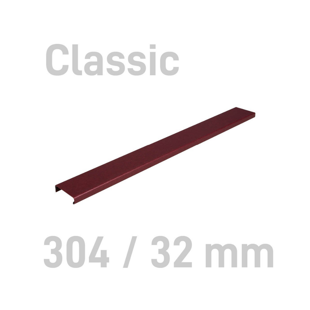 Sina metalica structura panzata, A4, 261-300 pag.(32 mm) 10 buc/set, Metal -BIND OPUS - bordeaux