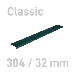 Sina metalica structura panzata, A4, 261-300 pag.(32 mm) 10 buc/set, Metal -BIND OPUS - verde