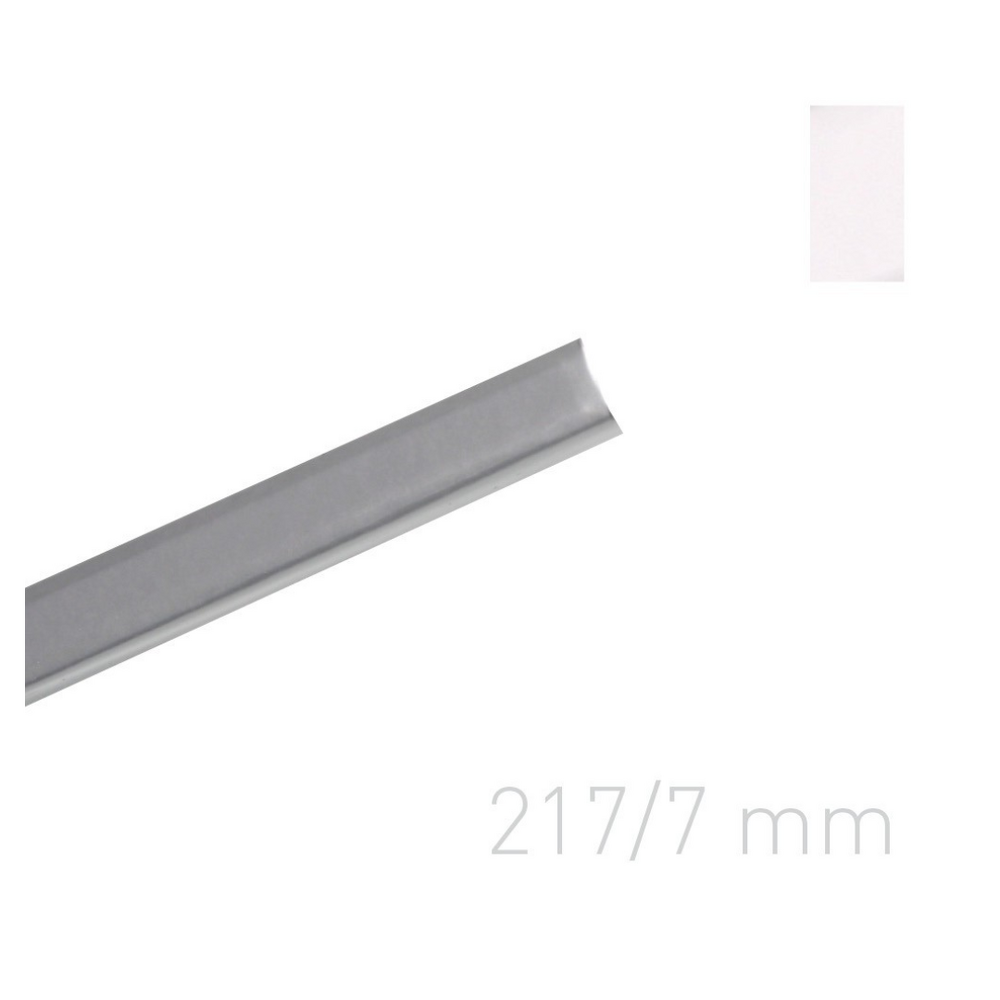 Sina metalica lucioasa, A5, 36-60 pag ( 7 mm) 10 buc/set OPUS - alb