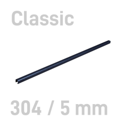 Sina metalica structura panzata, A4, 15-35 pag.( 5 mm) 10 buc/set, Metal -BIND OPUS - negru