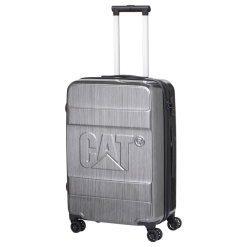 Troller cabina avion, CATERPILLAR Cargo Nested, 37.5x22x55 cm (Lxlxh), 45L, ABS - gri lucios