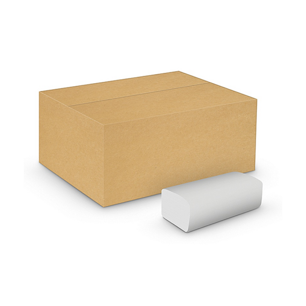Servetele ZZ, hartie alba, 23x21cm, 2 straturi, 150buc/pachet, 20pachete/cutie, VELVET Professional