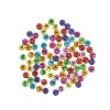 Accesorii creatie - margele alfabet plastic, diverse culori, rotunde, set 60-80 buc, Colorarte - imagine 2