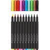 BRUSH PENS BLACK EDITION SET 10 CULORI FABER-CASTELL - imagine 2
