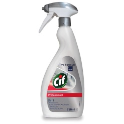 CIF Professional Washroom 2 in1, cu pulverizator, pentru curatare baie, 750ml