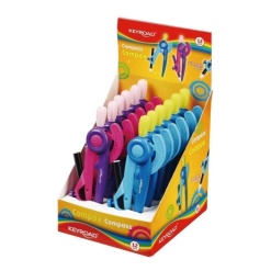 Compas plastic, Keyroad Compax KR971087, 12 bucati/display