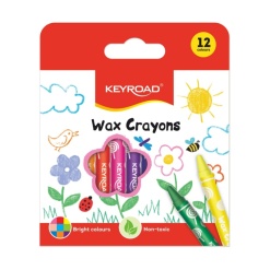 Creioane cerate Keyroad KR971303, 12 culori, blister carton