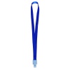Lanyard textil, 15mm latime,snap clip, KEJEA - albastru
