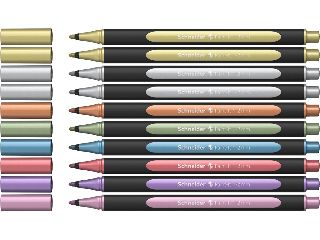 Liner metalic Schneider Paint-It 020 1-2 mm 10 buc/set - imagine 3