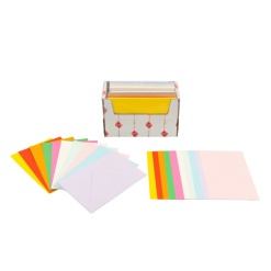 Alternative view of Plic + card Colorarte Fantasia, 5 culori intense si 5 culori pastel, 120x180mm, set 100 buc