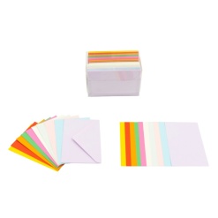 Alternative view of Plic + card Colorarte Fantasia, 5 culori intense si 5 culori pastel, 90x140mm, set 100 buc