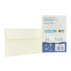 Plic color pentru invitatie Colorarte Vittoria, ivory, 120g/mp, 120x180mm, set 25 buc - imagine 2