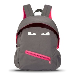 Rucsac ZIPIT Grillz, cu buzunare laterale - gri inchis