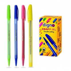 Pix unica folosinta, albastru, corp color translucid, varf 0,7mm - DIGNO Snapy XL