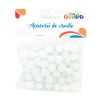 Accesorii creatie - Pom Pom, alb, 10mm, set 50 buc, Colorarte, MY20