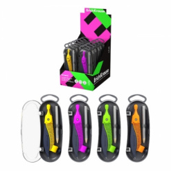 Compas din plastic model Accent 4 culori asortate pe display