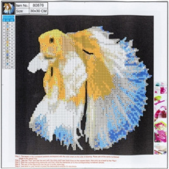 KIT mozaic cu pietre acrilice dimensiune 30x30cm model PESTE DE AUR