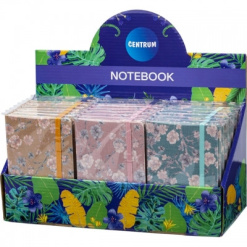 Notebook A6 80 de pagini format dictando model flori 24buc/display