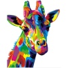 Panza pictura pe numere model girafa 30x40 cm