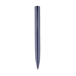 Pix Saturn cu mecanism prin rasucire, mina tip Parker, culoare albastru, varf din otel inoxidabil de 0,6 mm