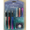 Set caligrafie stilou cu penita din otel inoxidabil si uscare rapida, 3buc/set