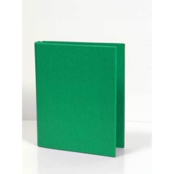 Caiet mecanic A5, plastifiat PVC, 2 inele - D25mm, AURORA - verde