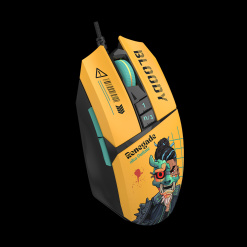 Alternative view of Mouse A4Tech, gaming, Bloody RGB Animation Backlit  USB Renegade Sunset, "W63Max Renegade Sunset", (timbru verde 0.18 lei) 4711421 000529