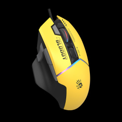Alternative view of Mouse A4Tech, gaming, Bloody Extra Fire RGB , USB Sports Lime, "W95Ultra Sports Lime", (timbru verde 0.18 lei) 4711421 002318