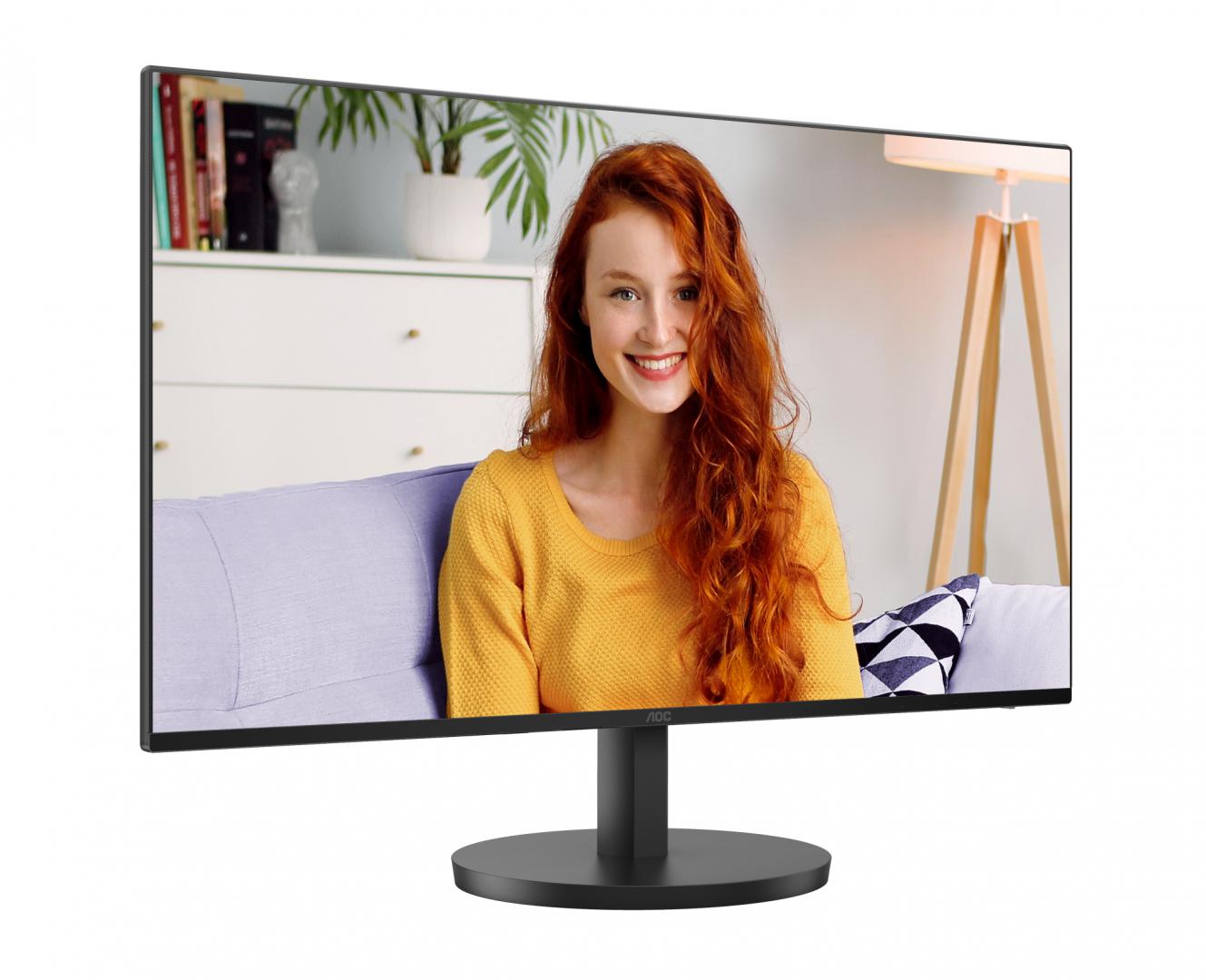 Monitor AOC 23.8" IPS FHD 1920x1080 120Hz 4ms (1ms MPRT) FlickerFree Boxe 2Wx2 VGA HDMI 24B3HA2 ( timbru verde 7 lei ) - imagine 3