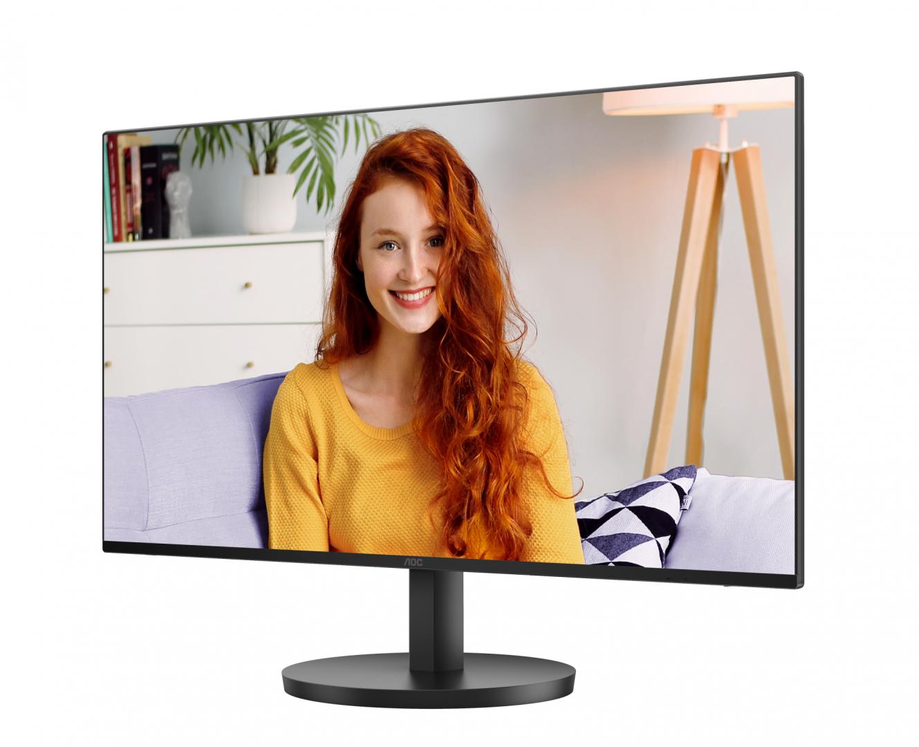 Monitor AOC 23.8" IPS FHD 1920x1080 120Hz 4ms (1ms MPRT) FlickerFree Boxe 2Wx2 VGA HDMI 24B3HA2 ( timbru verde 7 lei ) - imagine 2