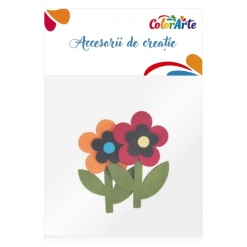 Alternative view of Accesorii creatie - floare fetru, set 2 buc, Colorarte