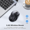 MOUSE Ugreen, "M511" PC sau NB, wireless 2.4GHz, optic, 3/1 butoane/scroll, 1600 dpi, necesita baterii 2 x AAA nu sunt incluse,  negru "45012" (timbru verde 0.18 lei) - 6941876240128 - imagine 5