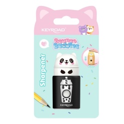 Alternative view of Ascutitoare simpla Keyroad Bounce Buddies KR980095, 1 orificiu, plastic, cu rezervor, diverse culori, 1 buc / blister