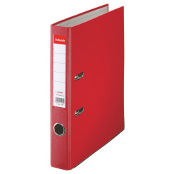 BIBLIORAFT PLASTIFIAT 5CM ROSU ECONOMY ESSELTE