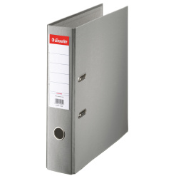 BIBLIORAFT PLASTIFIAT 7.5CM GRI ECONOMY ESSELTE