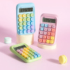CALCULATOR BIROU 10DIG TASTE MULTICOLORE ALBASTRU DELI - imagine 2