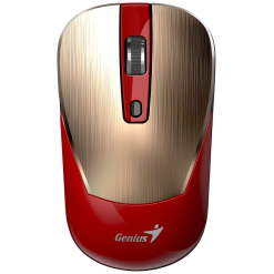 MOUSE Genius "NX-7125”, PC sau NB, wireless, 2.4G, BlueEye, 1200 dpi, butoane/scroll 3/1, auriu/rosu, "31030044403" (timbru verde 0.18 lei)