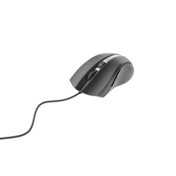 Alternative view of MOUSE GEMBIRD, PC sau NB, cu fir, USB, laser, 2400 dpi, butoane/scroll 6/1, cablu 1.8m, negru-argintiu, "MUS-GU-02" (timbru verde 0.18 lei)